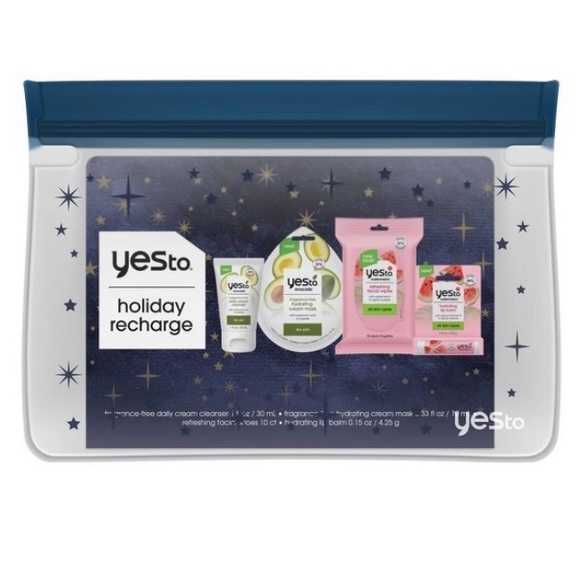 ✌🏼3/$30✌🏼Yes To Holiday Recharge Skincare Kit - Avocado + Watermelon - Picture 1 of 3